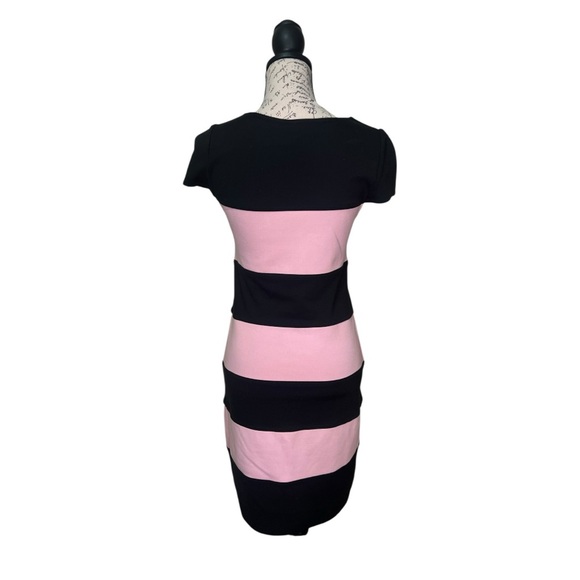 Yoana Baraschi | Black and Pink Striped Dress for Women Size Small - Picture 12 of 16